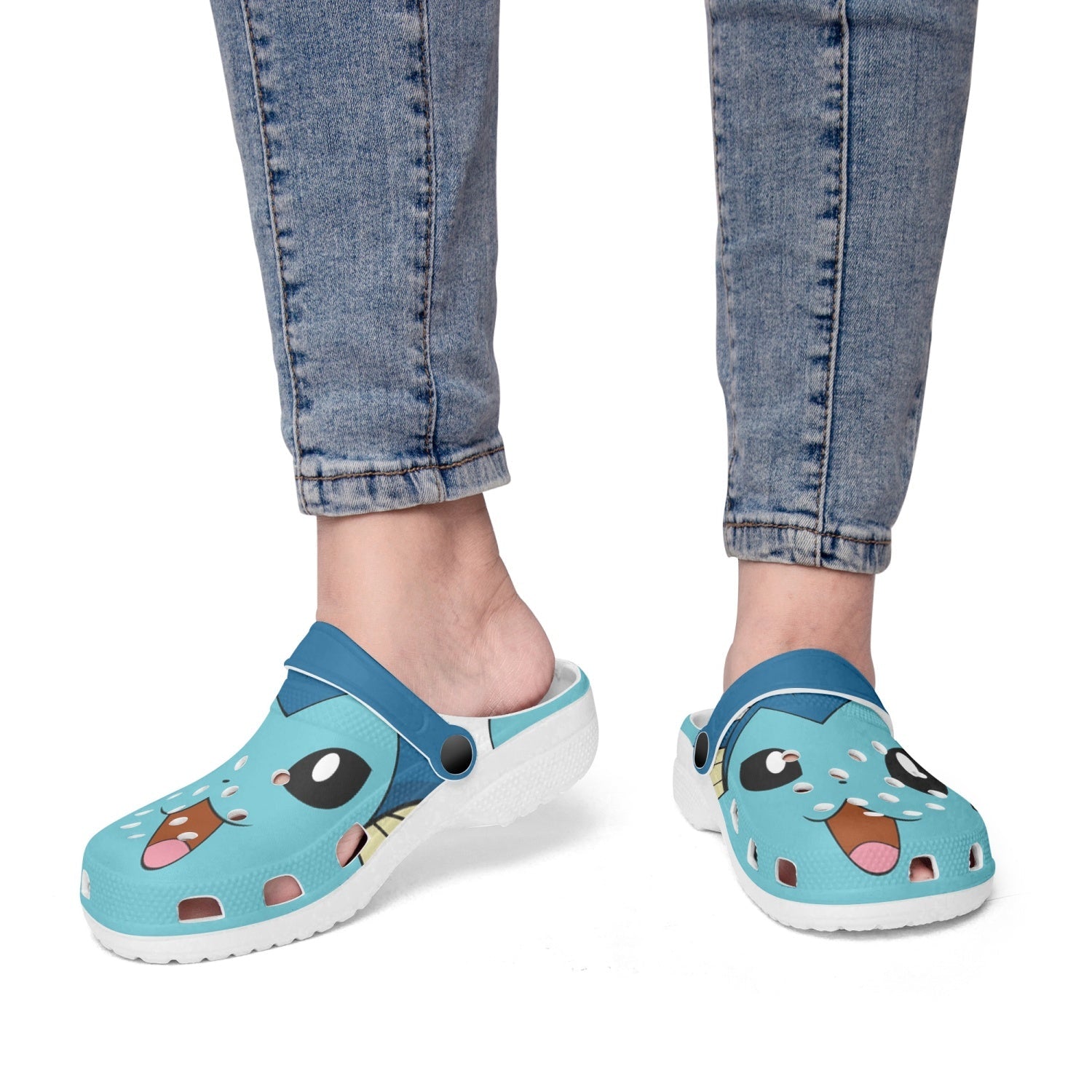 Vaporeon Pokemon Custom Clogs for Kids