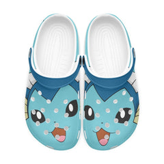 Vaporeon Pokemon Custom Clogs for Kids