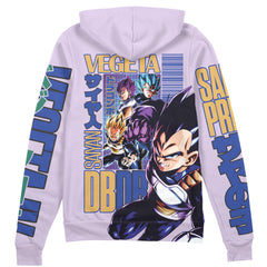 Vegeta V3 Dragon Ball Z Streetwear Zip Hoodie Jacket