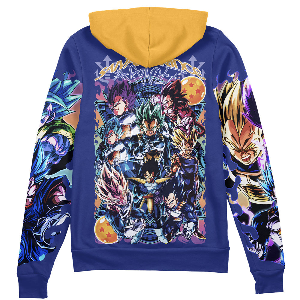 Vegeta V4 Dragon Ball Z Streetwear Zip Hoodie Jacket