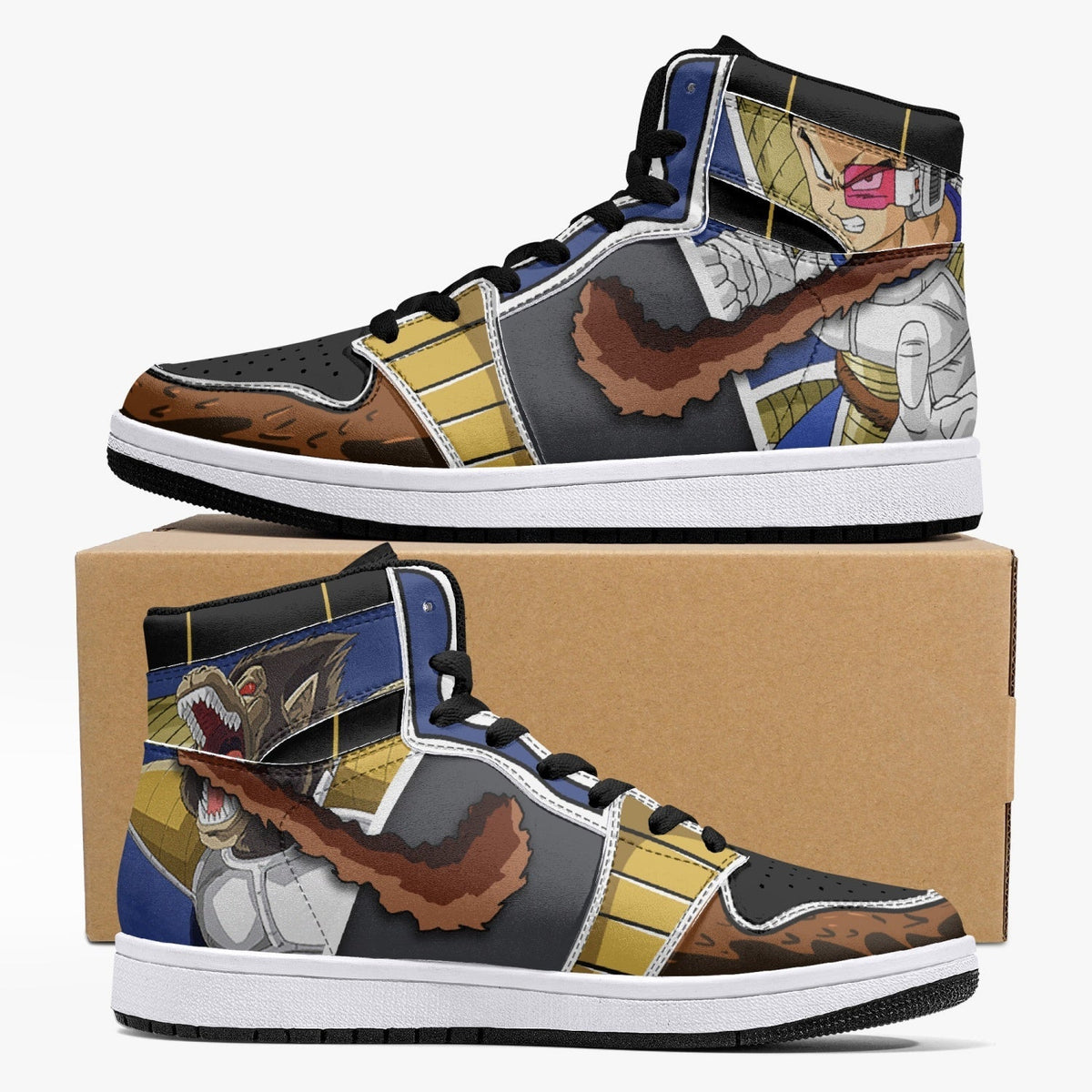 Vegeta and Great Ape Dragon Ball Z Mid 1 Basketball Shoes