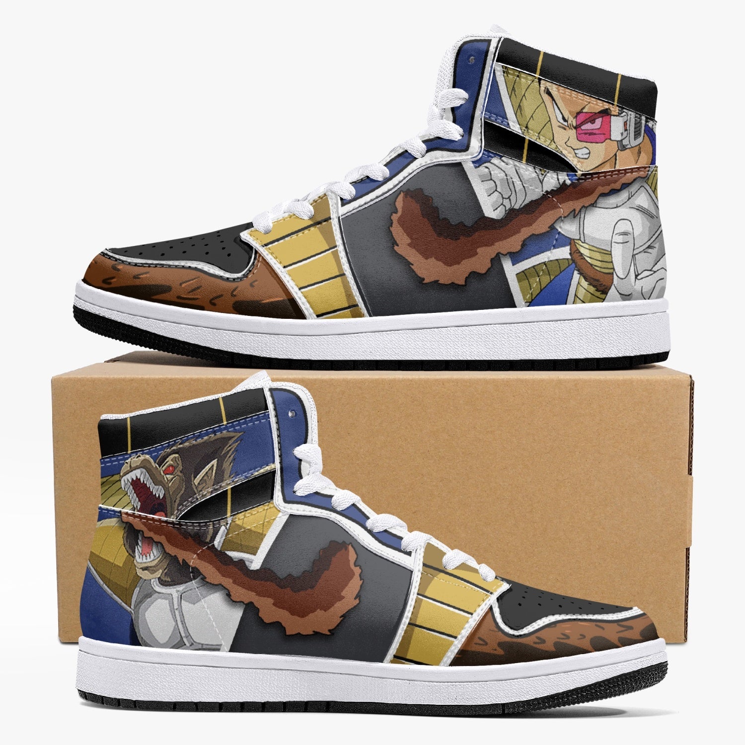 Vegeta and Great Ape Dragon Ball Z Mid 1 Basketball Shoes