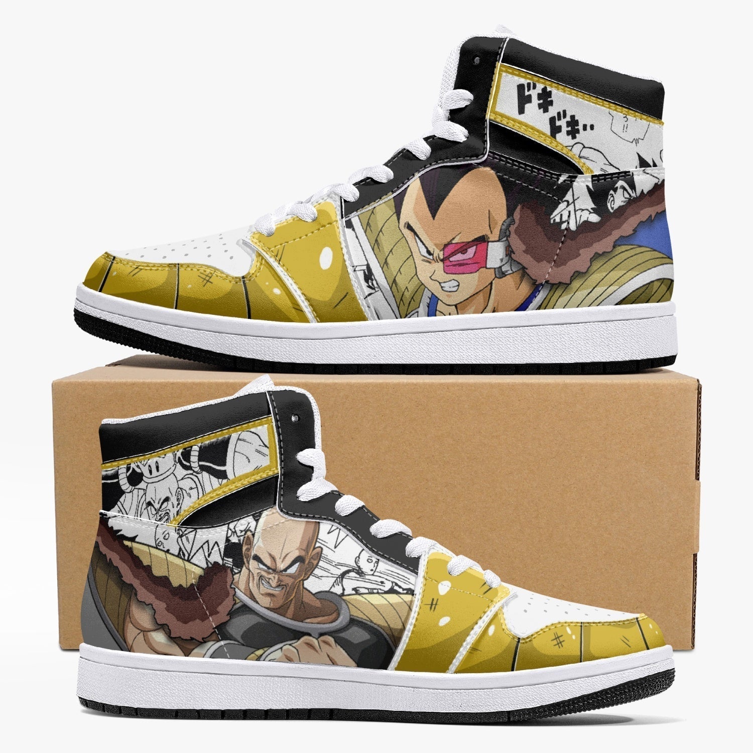 Vegeta and Nappa Dragon Ball Z Mid 1 Basketball Shoes