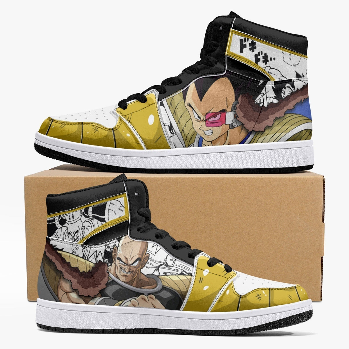 Vegeta and Nappa Dragon Ball Z Mid 1 Basketball Shoes