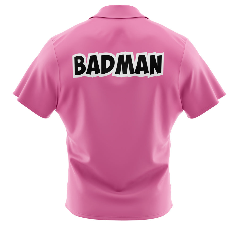 Vegeta Badman Pink Dragon Ball Z Button Up Hawaiian Shirt