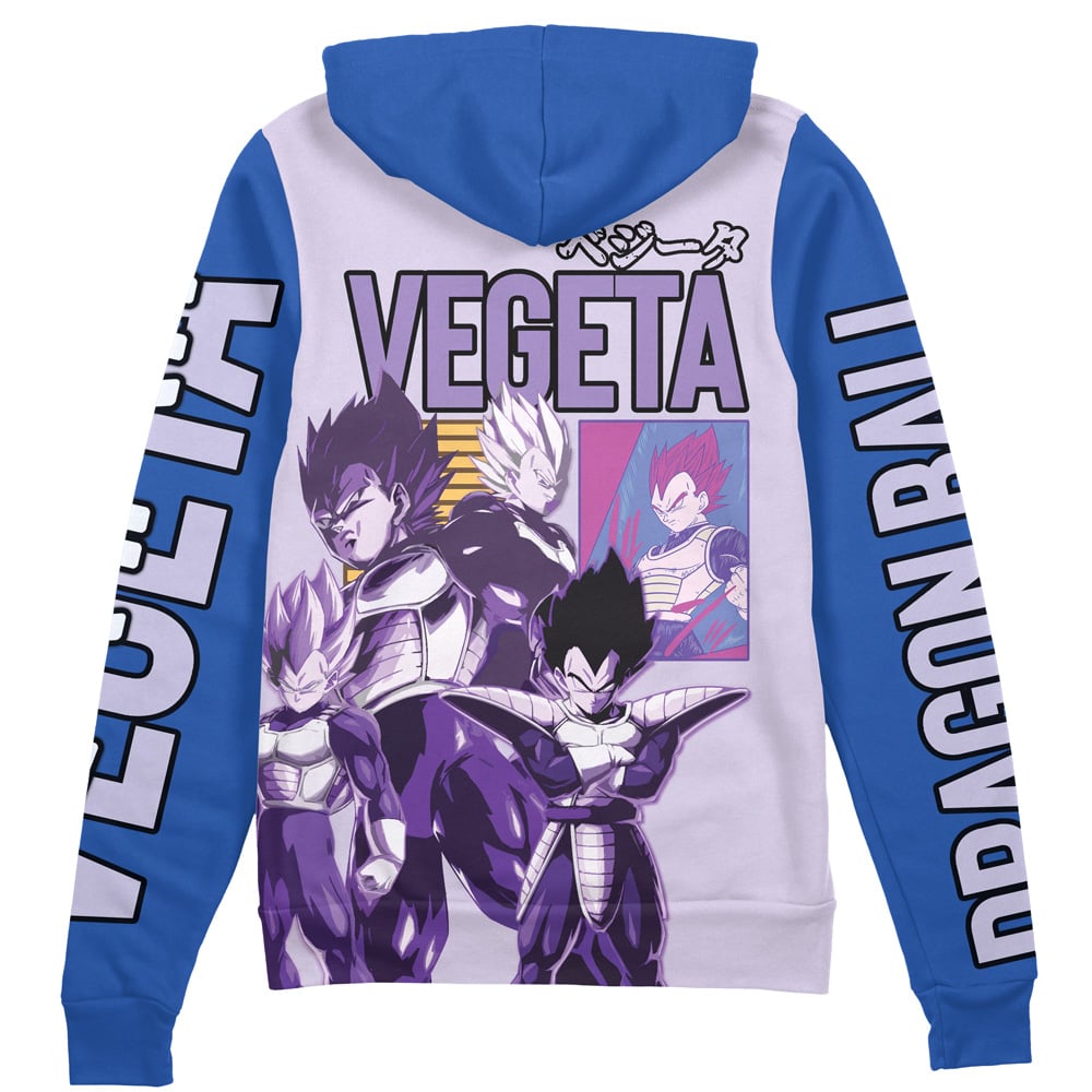 Vegeta Dragon Ball Super" Streetwear Zip Hoodie Jacket