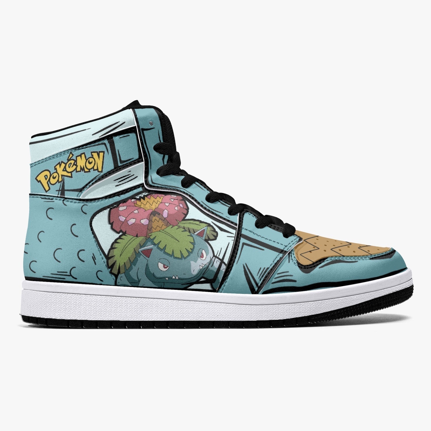 Venosaur Pokemon Mid 1 Basketball Shoes