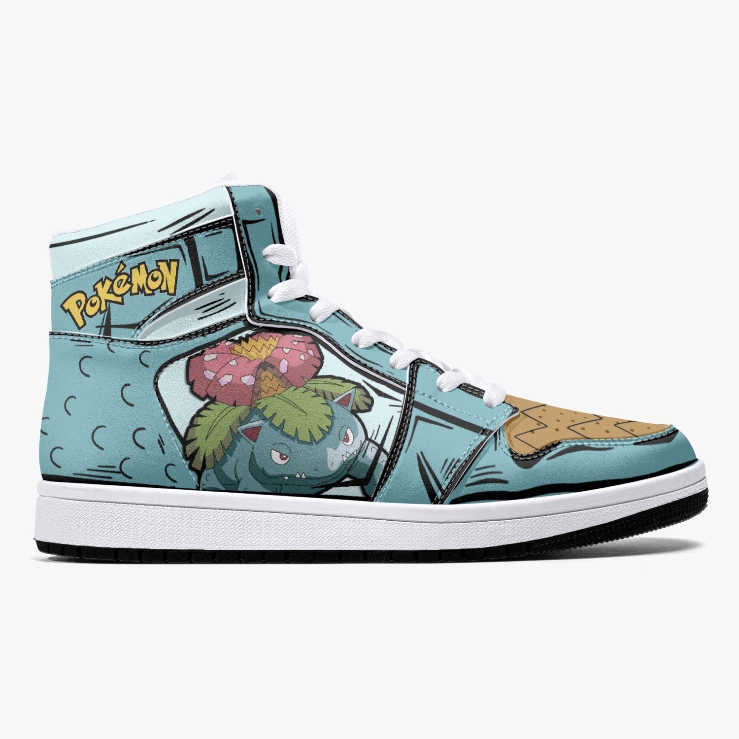 Venosaur Pokemon Mid 1 Basketball Shoes