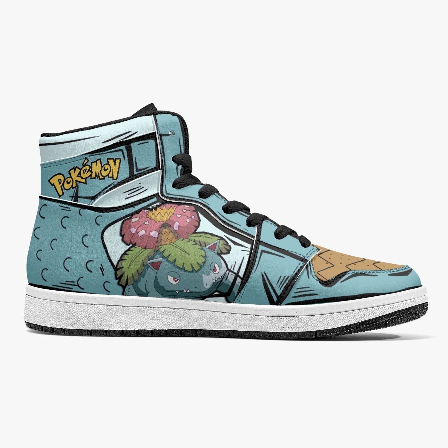 Venosaur Pokemon Mid 1 Basketball Shoes