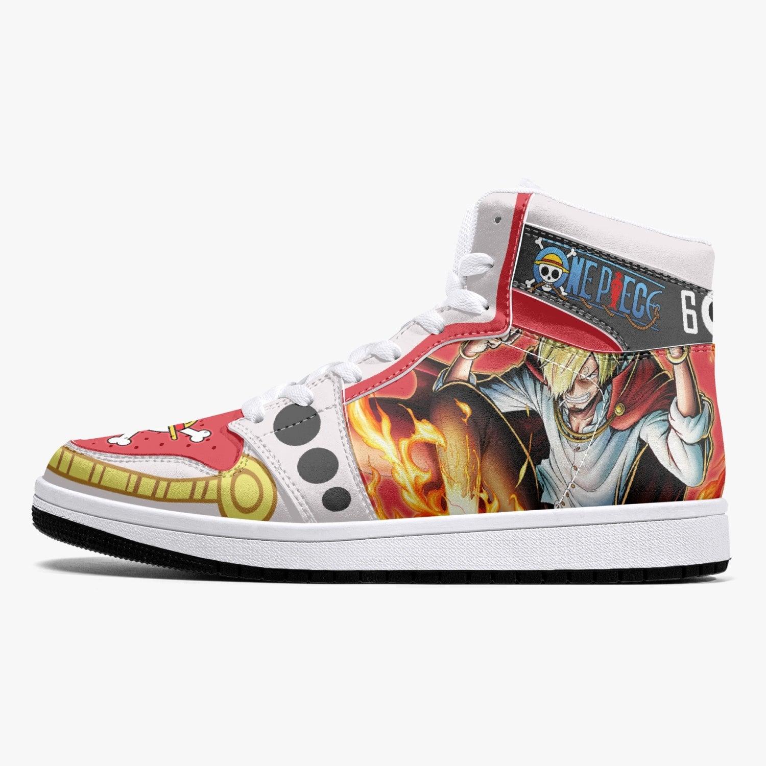 Vinsmoke Sanji Whole Cake Island One Piece Mid 1 Basketball Shoes