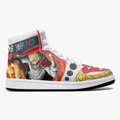 Vinsmoke Sanji Whole Cake Island One Piece Mid 1 Basketball Shoes