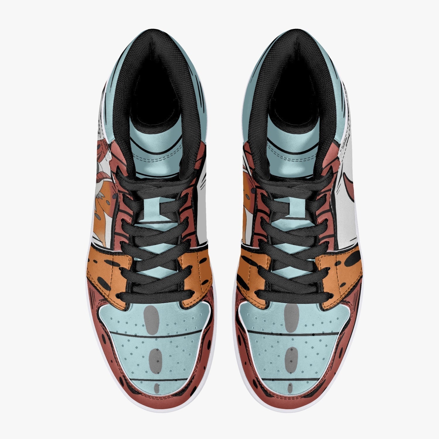 Volcarona Pokemon Mid 1 Basketball Shoes