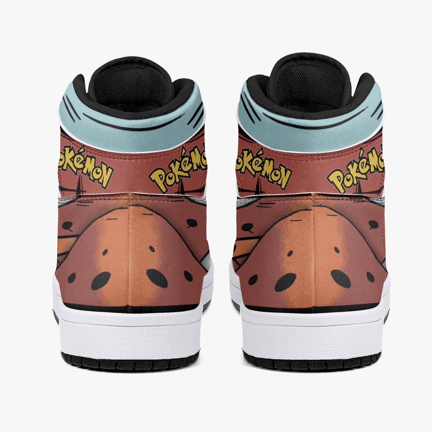 Volcarona Pokemon Mid 1 Basketball Shoes