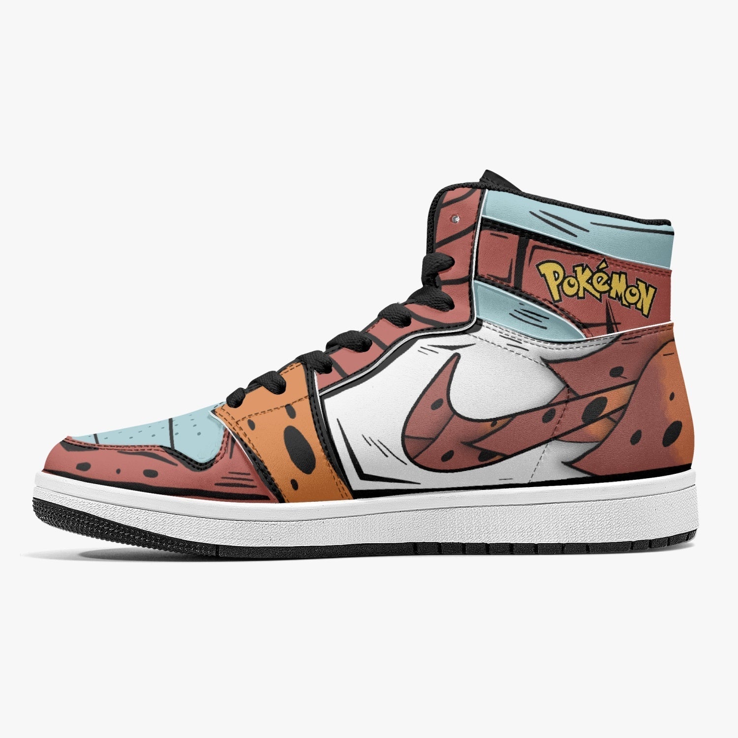 Volcarona Pokemon Mid 1 Basketball Shoes for Kids