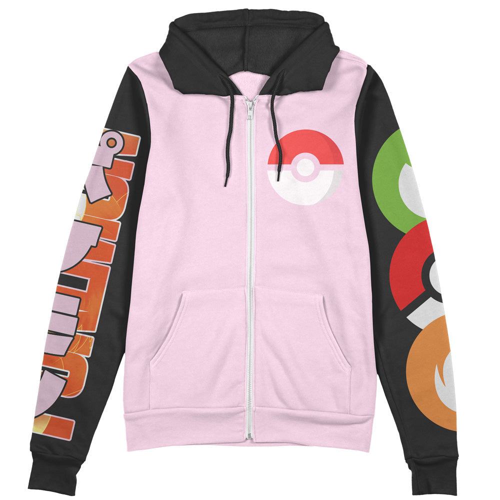 Volcarona Pokemon Streetwear Zip Hoodie Jacket