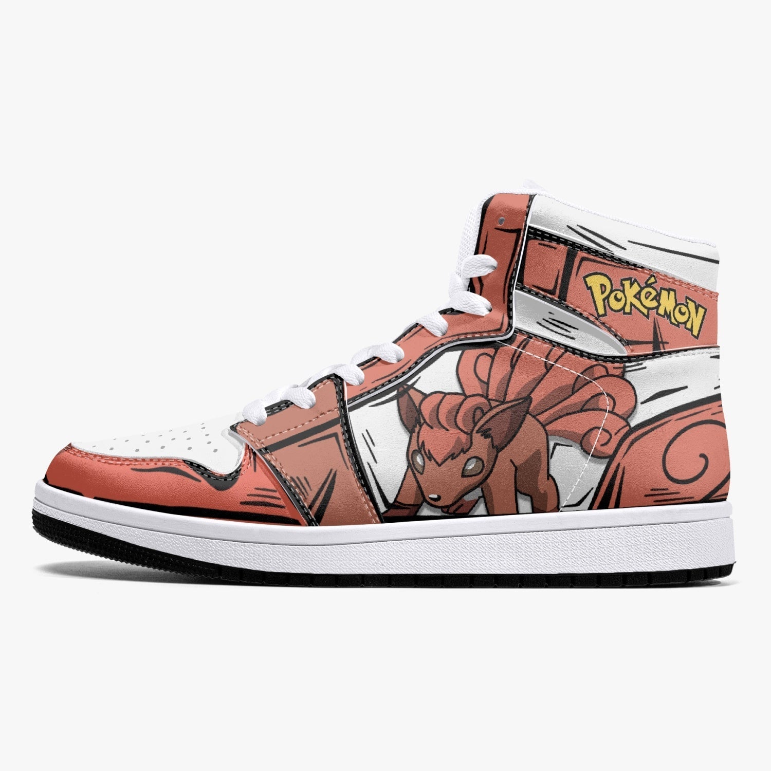 Vulpix Pokemon Mid 1 Basketball Shoes for Kids