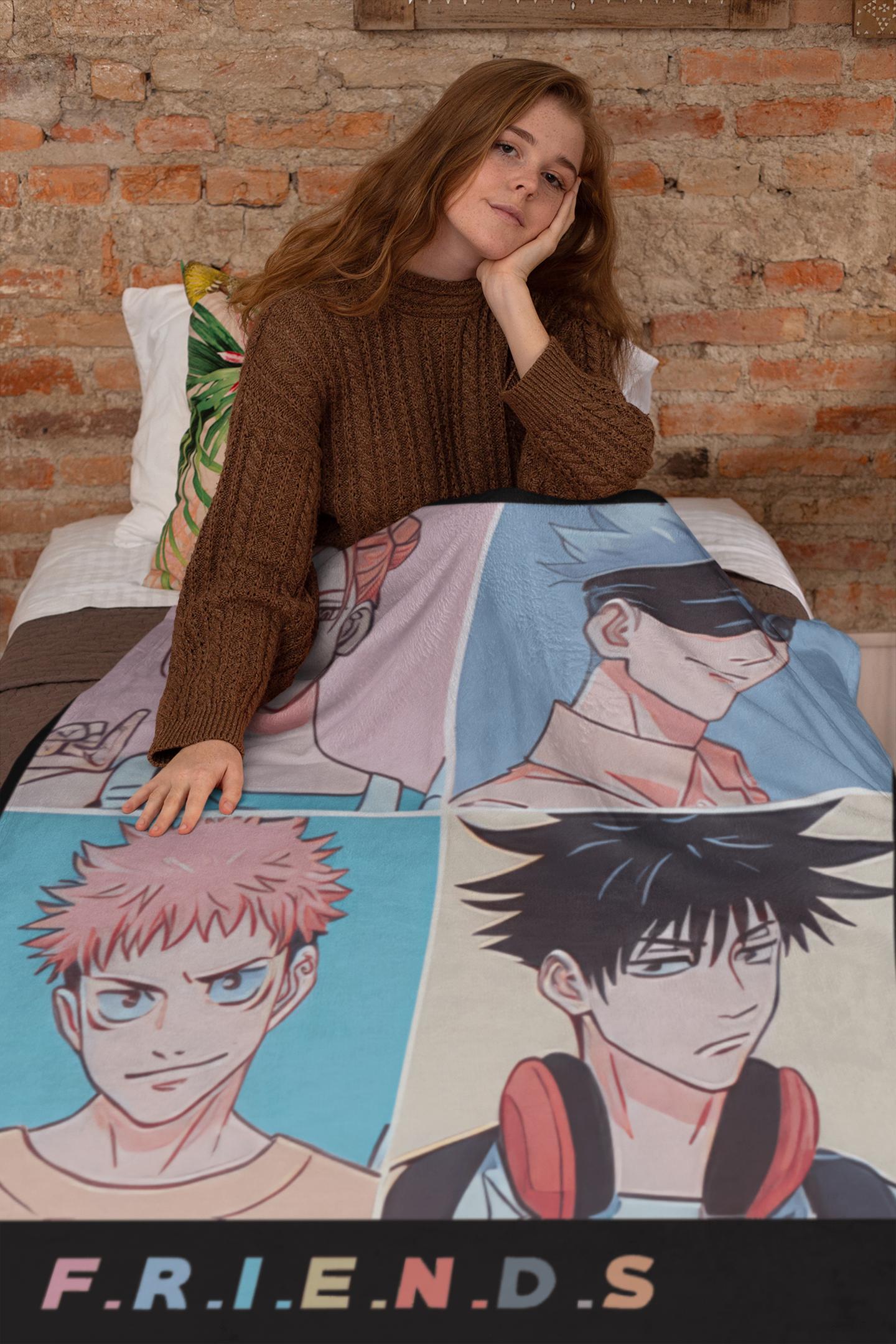 Nysekai "Friends X Jujutsu Kaisen" Blanket