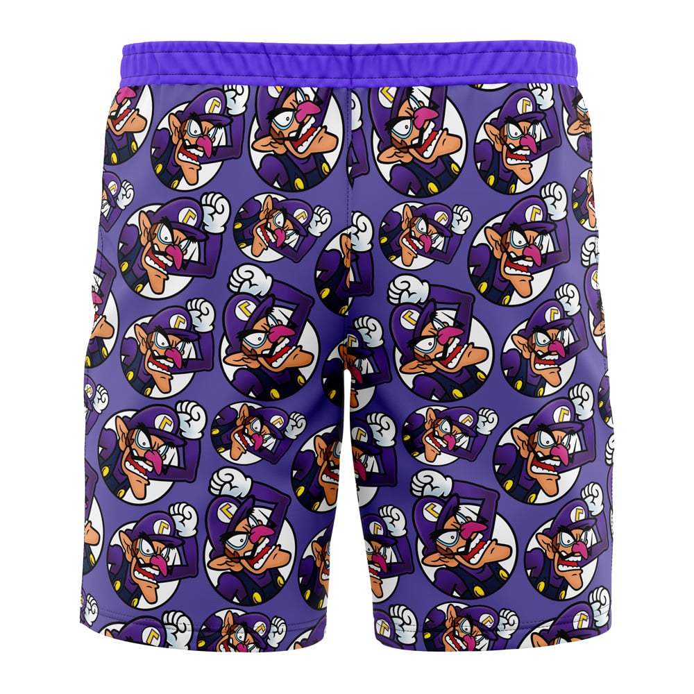 Waluigi Super Mario Board Shorts Swim Trunks