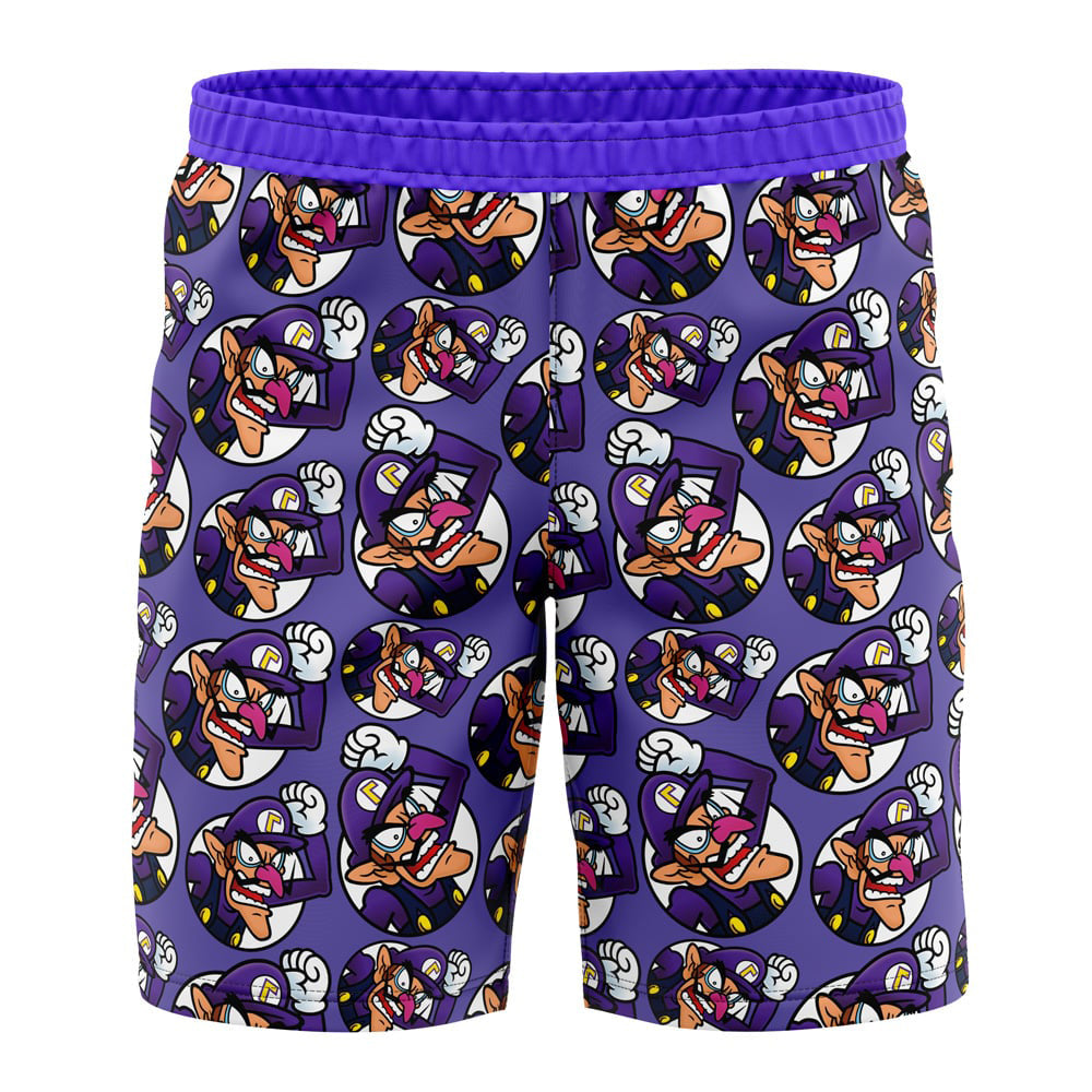 Waluigi Super Mario Board" Shorts Swim Trunks