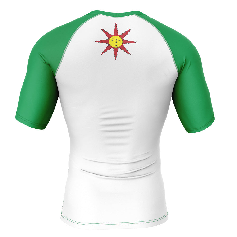 Warriors of Sunlight Solaire of Astora Dark Souls Short Sleeve Rash Guard Compression Shirt