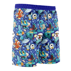 Water Type Starters Pokemon Board Shorts Swim Trunks