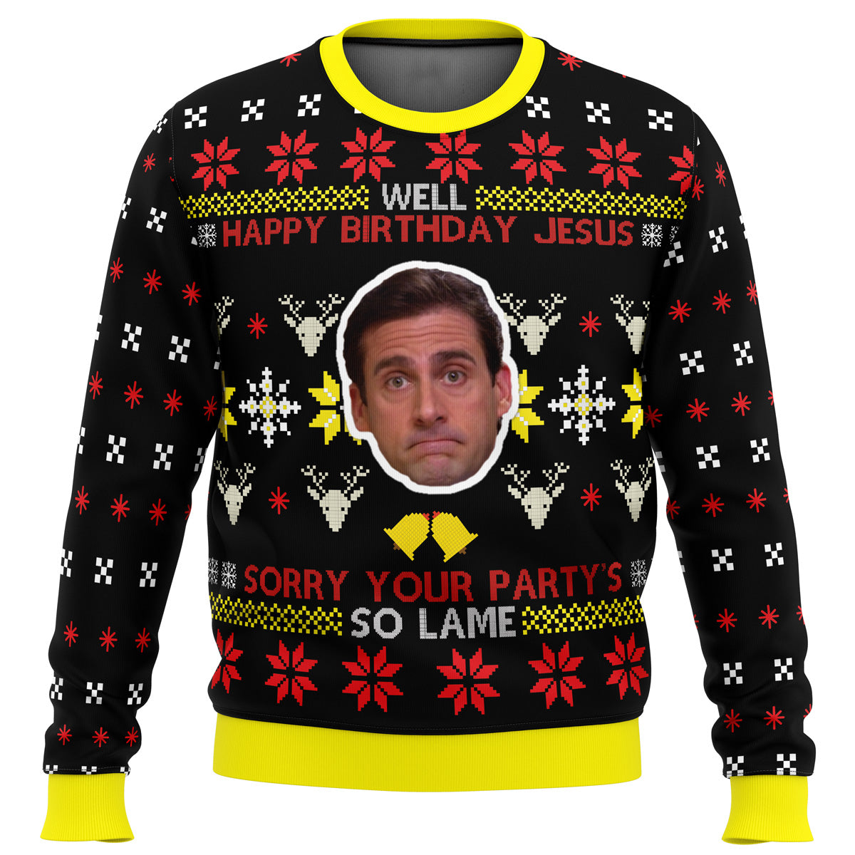 Well Happy Birthday Jesus The Office Ugly Christmas Sweater