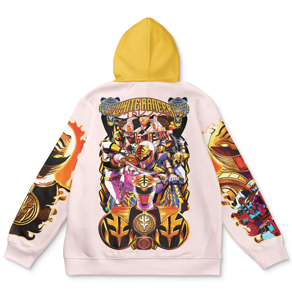 White Ranger Mighty Morphin Power Rangers Streetwear Hoodie