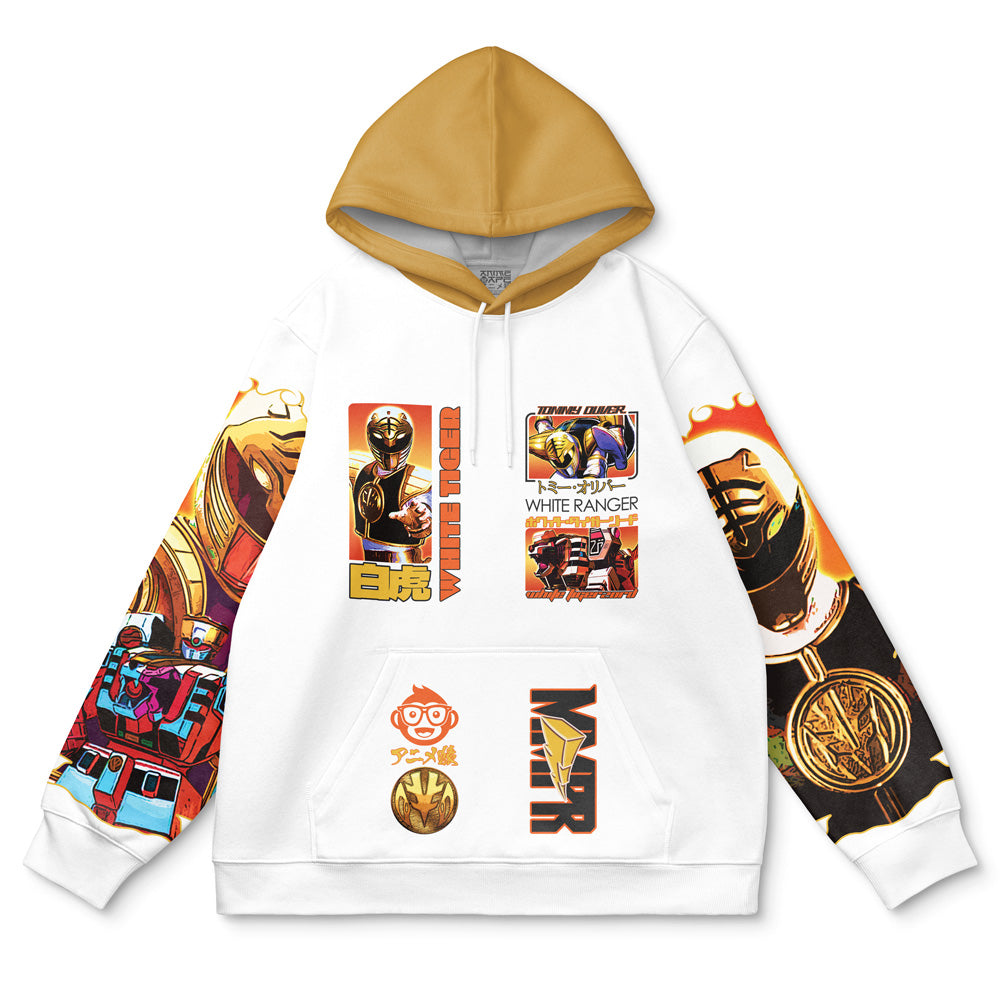 White Ranger V2 Mighty Morphin Power Rangers Streetwear Hoodie