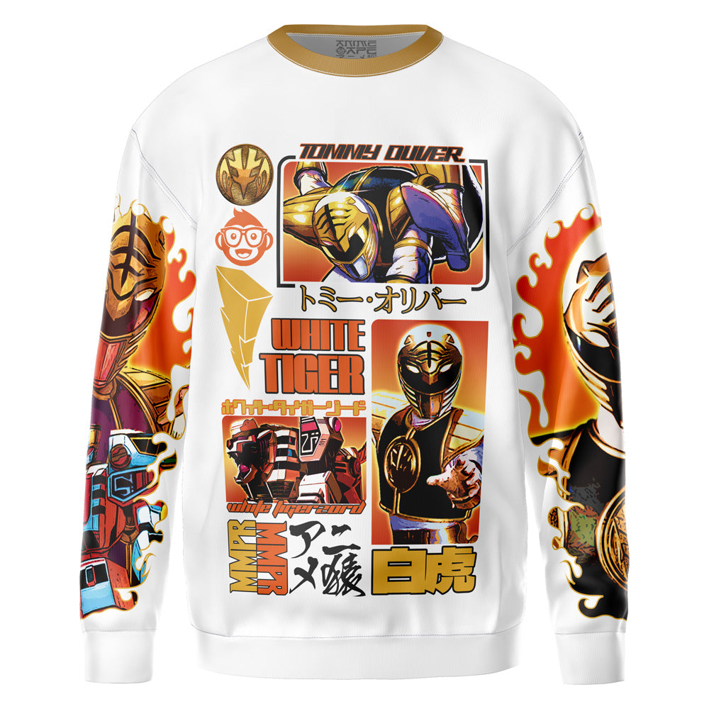 White Ranger V2 Mighty Morphin Power Rangers Streetwear Sweatshirt