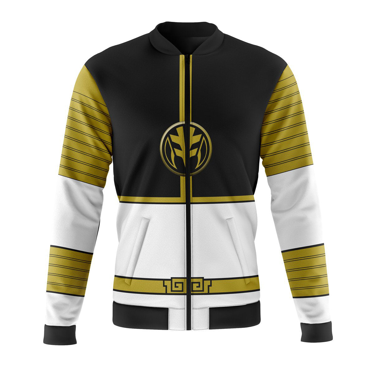 White Ranger Mighty Morphin Power Rangers Casual Bomber Jacket