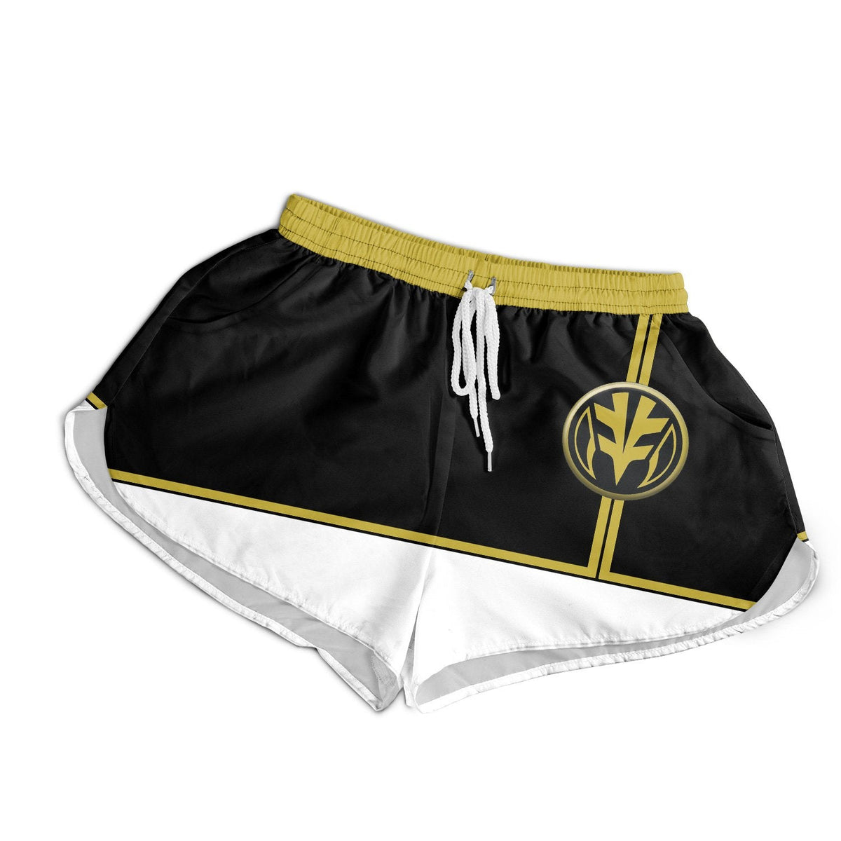 White Ranger Mighty Morphin Power Rangers Women" Board Shorts