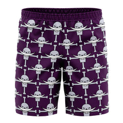 Whitebeard Jolly Roger One Piece Board" Shorts Swim Trunks