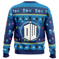 WHO'S Outside Doctor Who Ugly Christmas Sweater