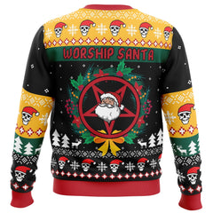 Worship Santa Ugly Christmas Sweater