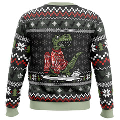 Wrong Size Dinosaurs Ugly Christmas Sweater