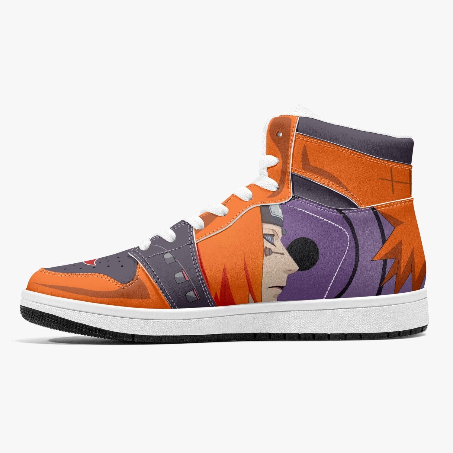 Yahiko Akatsuki Naruto Mid 1 Basketball Shoes for Kids