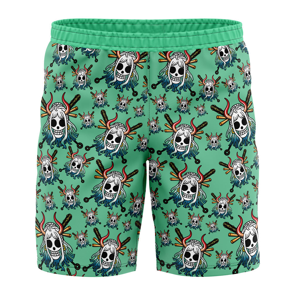 Yamato Jolly Roger One Piece Board" Shorts Swim Trunks