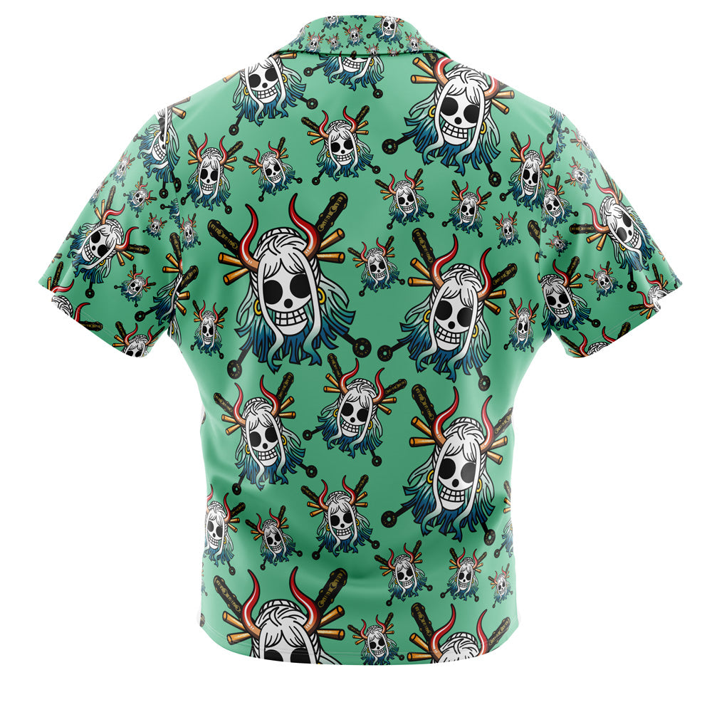 Yamato Jolly Roger One Piece Button Up Hawaiian Shirt