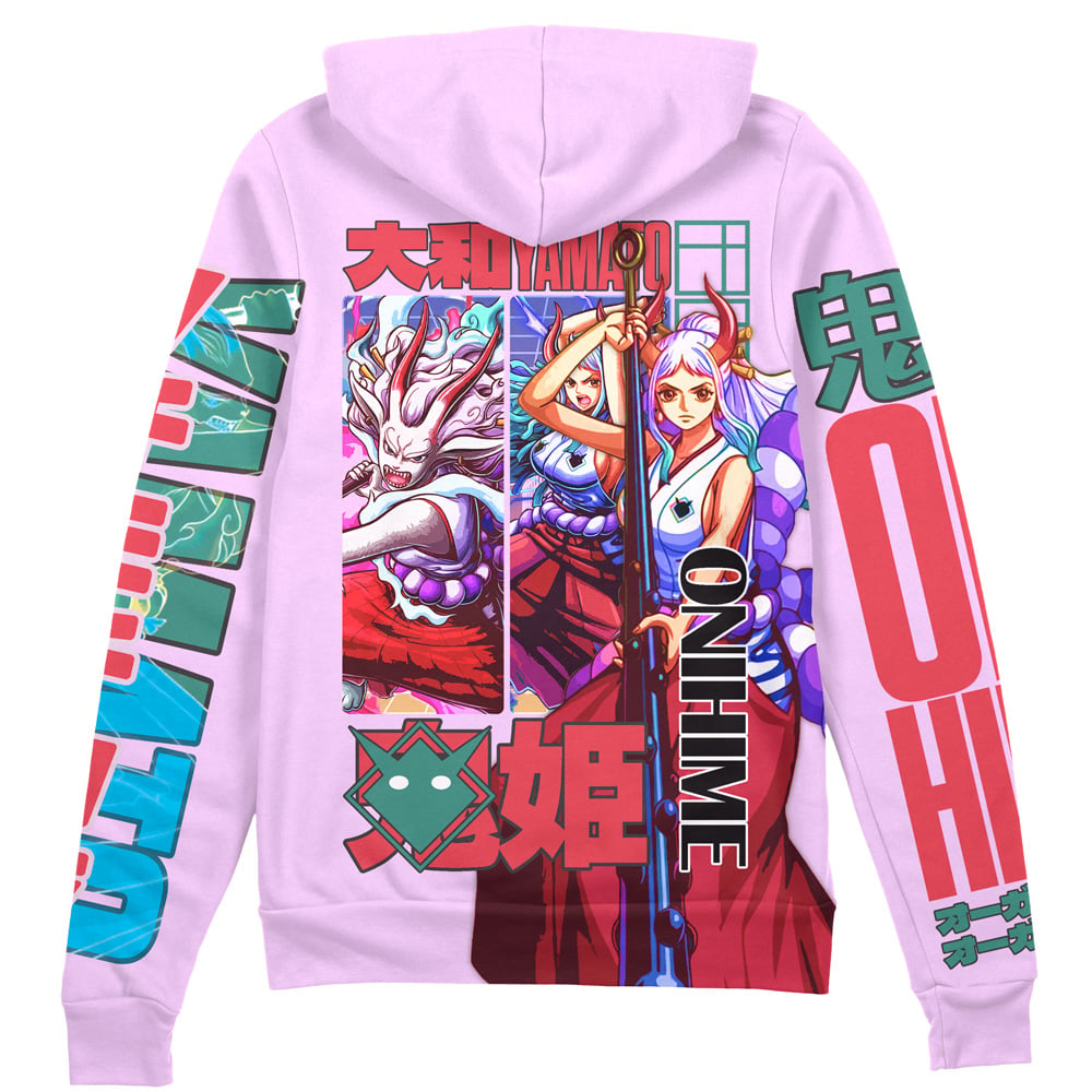 Yamato V2 One Piece" Streetwear Zip Hoodie Jacket