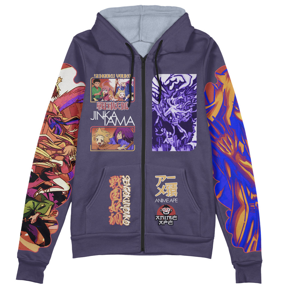 Sengoku Youko Streetwear Zip Hoodie Jacket