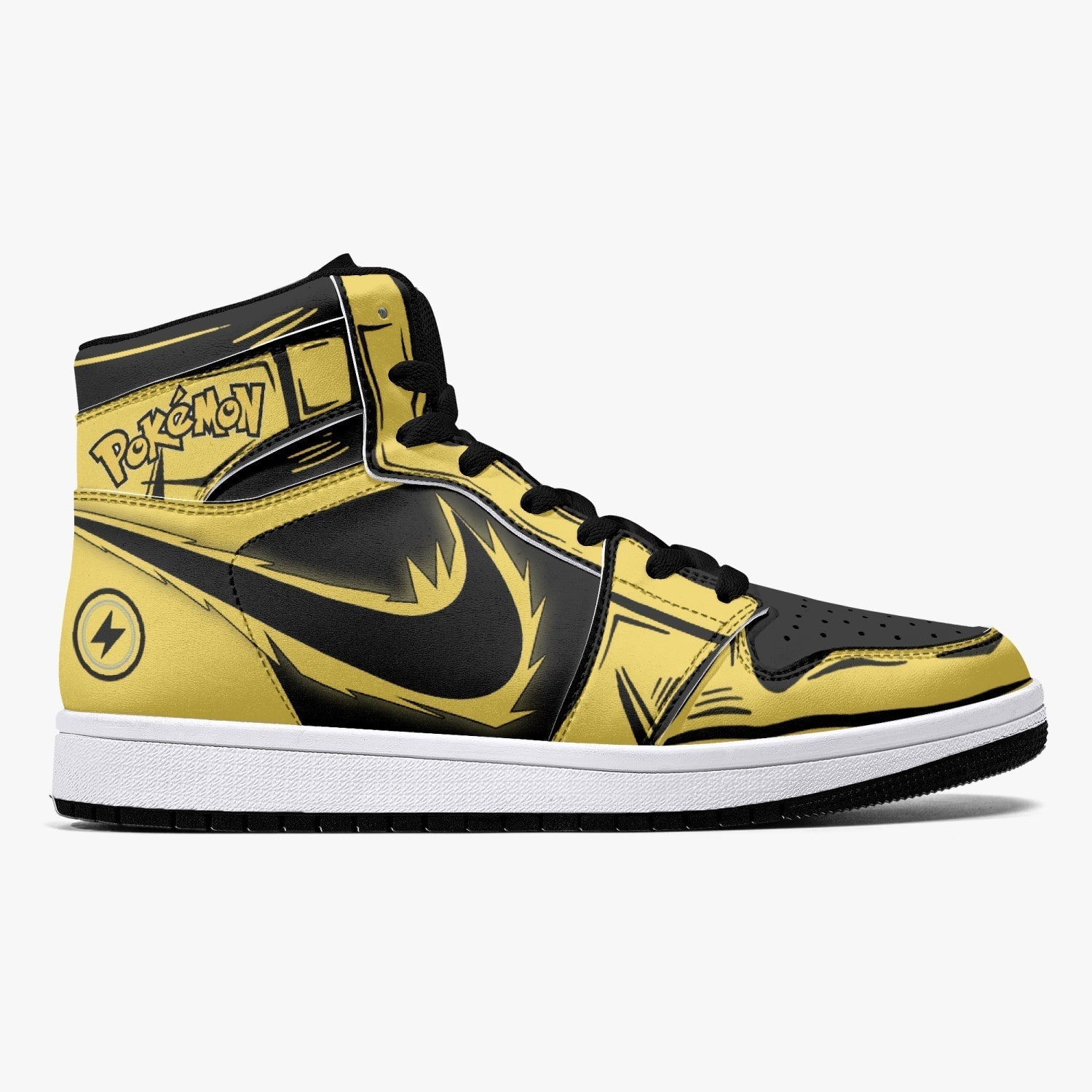 Zapdos Pokemon Mid 1 Basketball Shoes for Kids