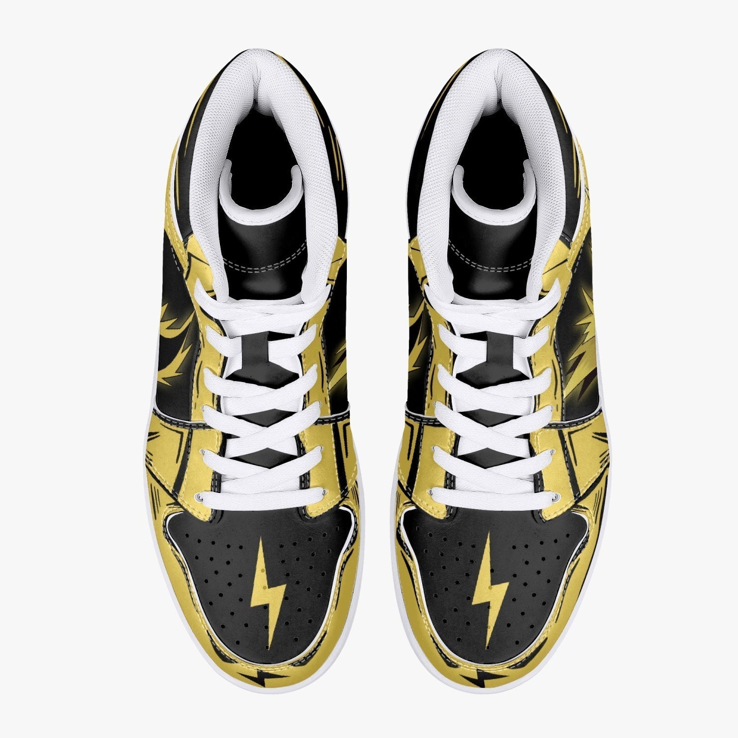 Zapdos Pokemon Mid 1 Basketball Shoes