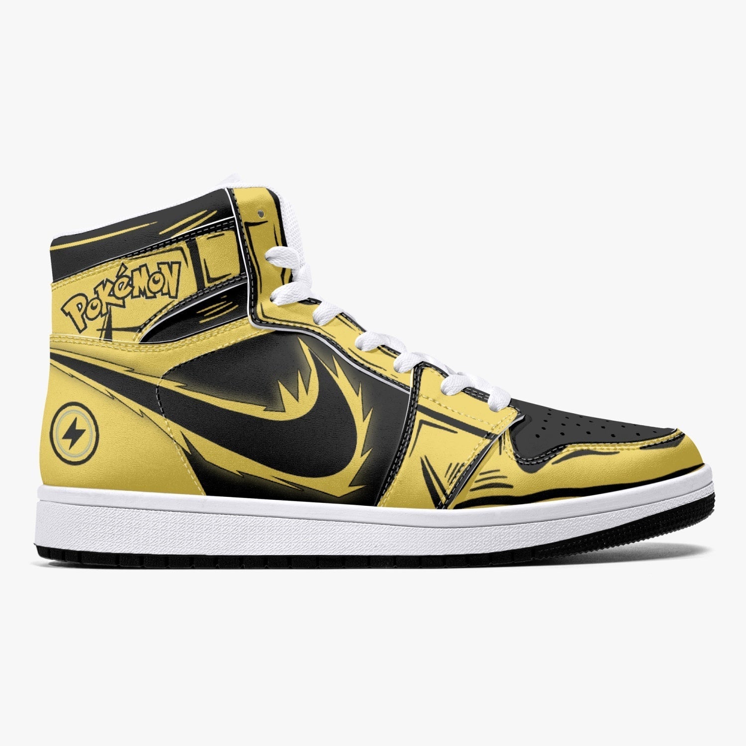 Zapdos Pokemon Mid 1 Basketball Shoes for Kids