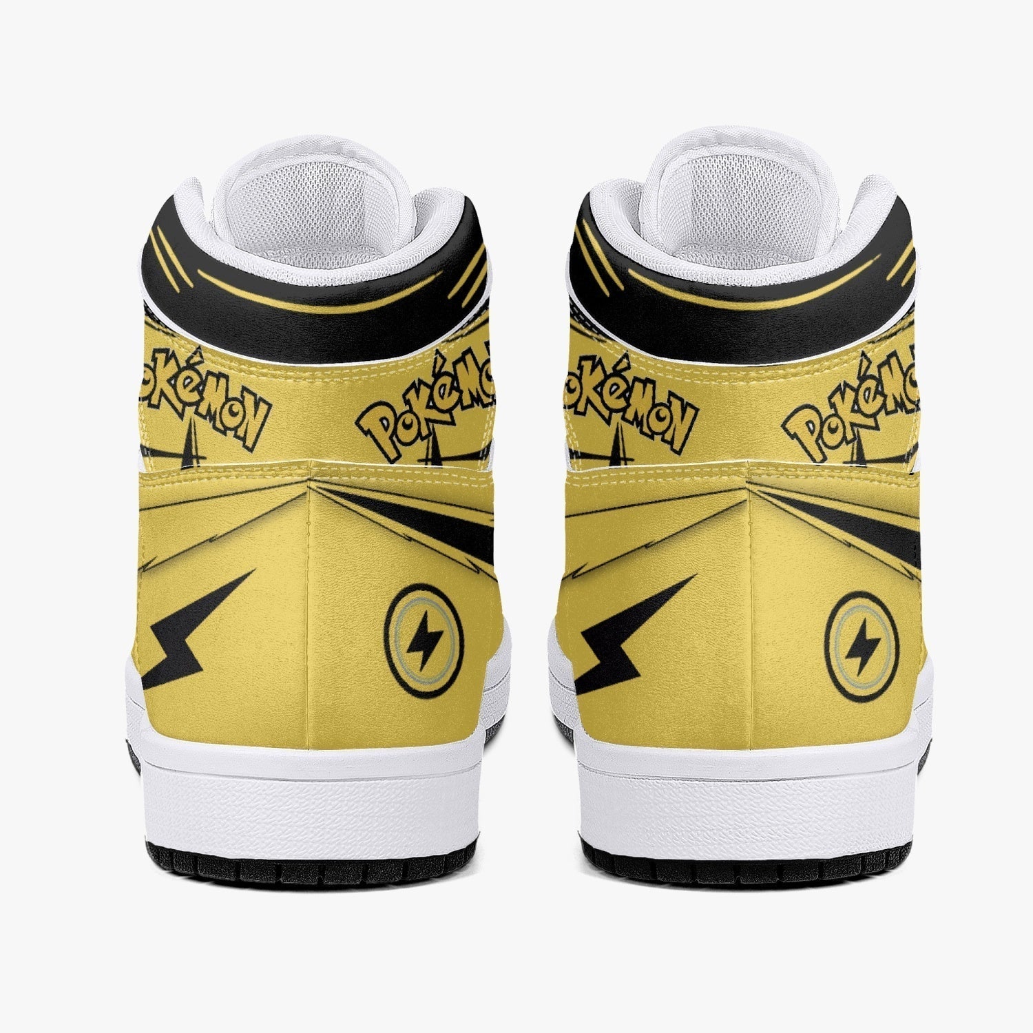 Zapdos Pokemon Mid 1 Basketball Shoes