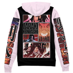 Zaraki Kenpachi TYBWA Bleach Streetwear Zip Hoodie Jacket