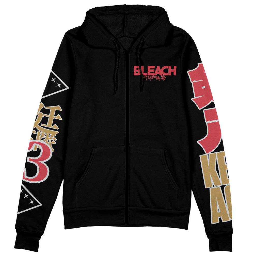 Zaraki Kenpachi TYBWA V2 Bleach Streetwear Zip Hoodie Jacket