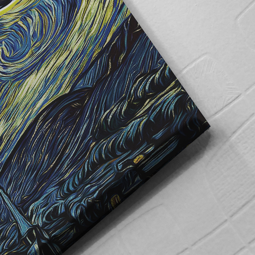 Zelda Majora's Mask Starry Night Clock Town Canvas Print Wall Art