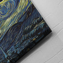 Zelda Majora's Mask Starry Night Clock Town Canvas Print Wall Art