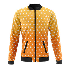 Zenitsu Agatsuma Demon Slayer Quilted Bomber Jacket