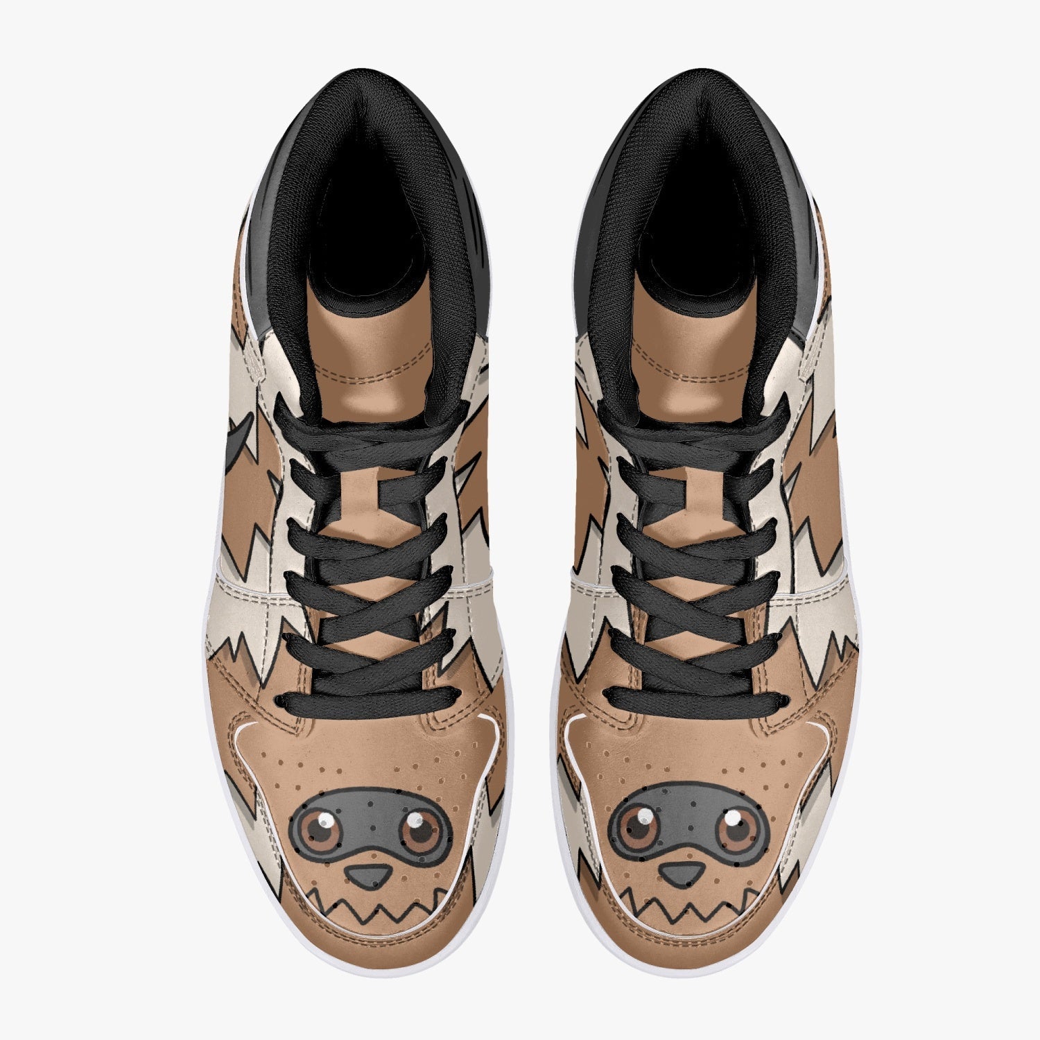 Zigzagoon Pokemon Mid 1 Basketball Shoes